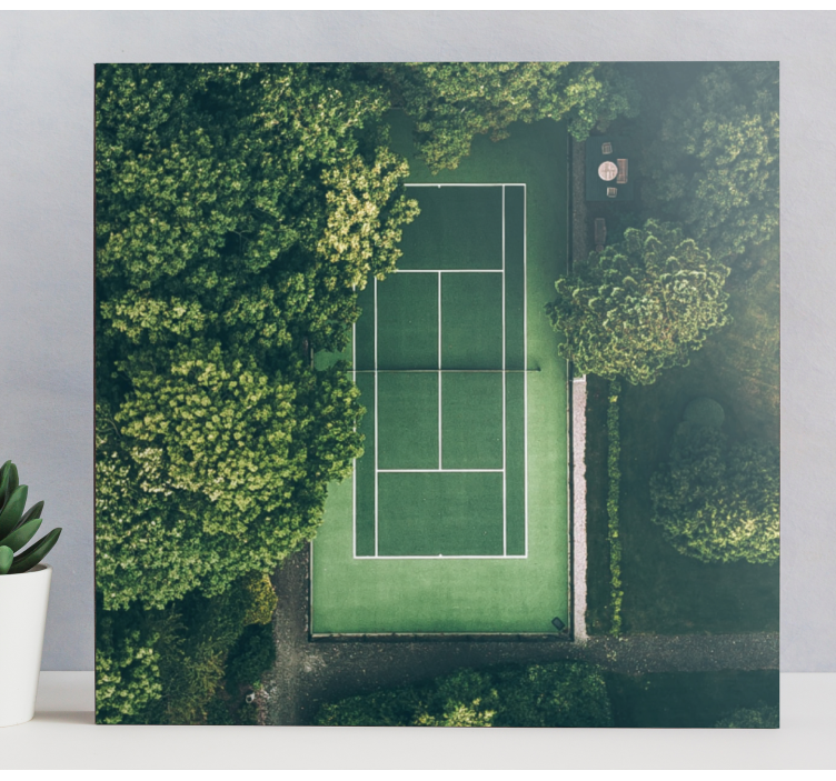 Tableau sports vue sur le court de tennis - TenStickers