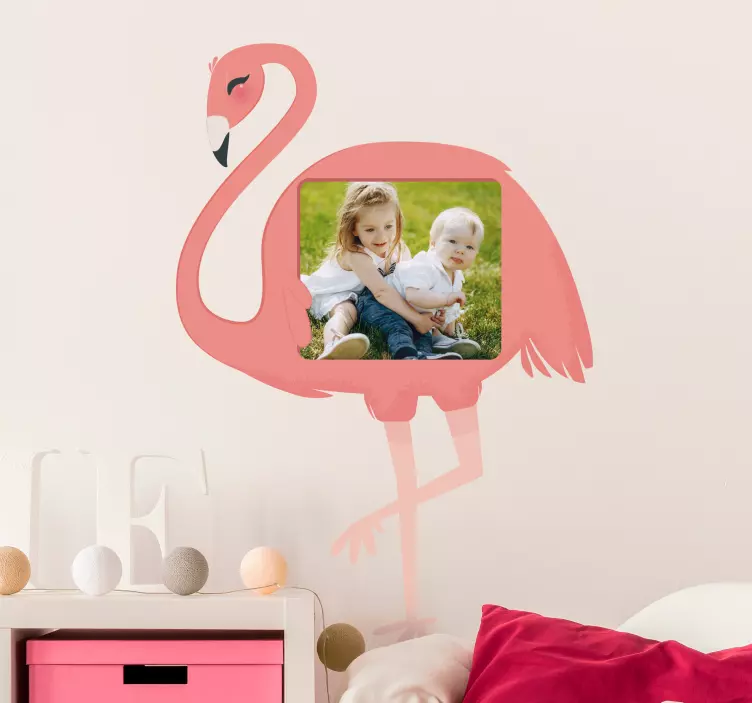 Sticker Oiseau Flamant Rose Enfant - TenStickers