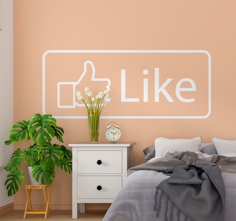 Sticker Maison Facebook Like - TenStickers