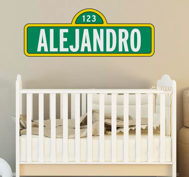 Sticker personnalisable sesame street - TenStickers