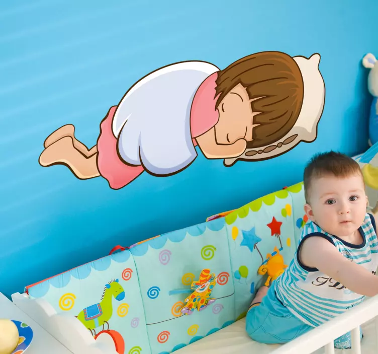 Sticker enfant petit ange rêve - TenStickers