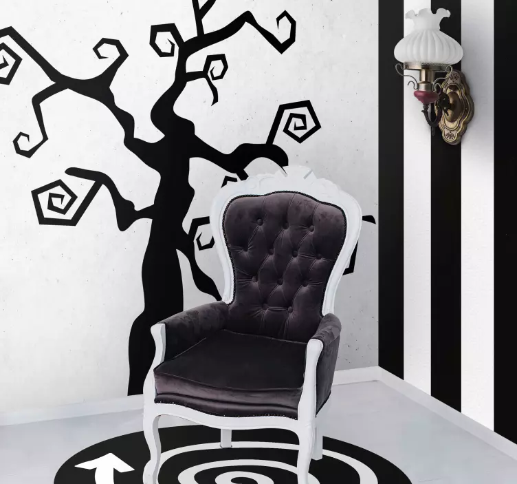 Sticker Halloween Arbre burtonien - TenStickers