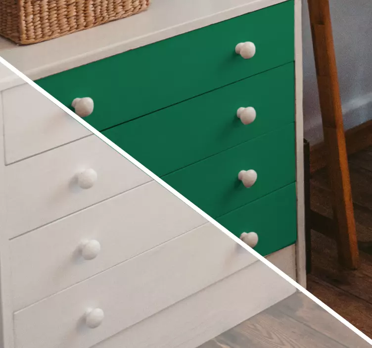 Sticker meuble tiroirs Kallax couleur - TenStickers