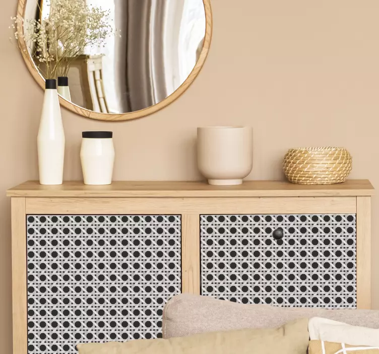 Adhésif meuble motif de feuille contemporain - TenStickers