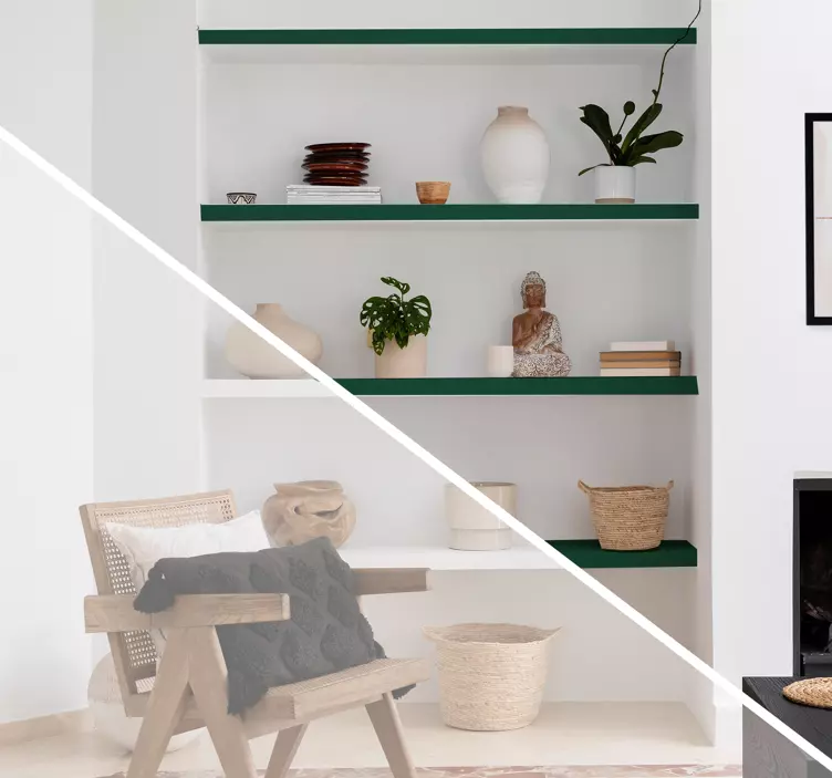 Sticker meuble Ikea étagère LACK couleurs - TenStickers