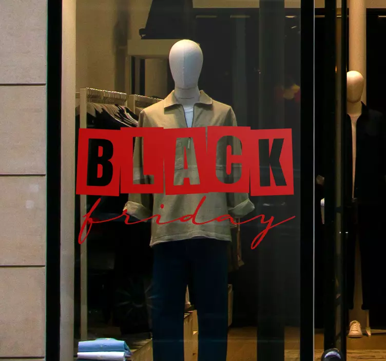 Sticker Black Friday Soldes du vendredi noir - TenStickers