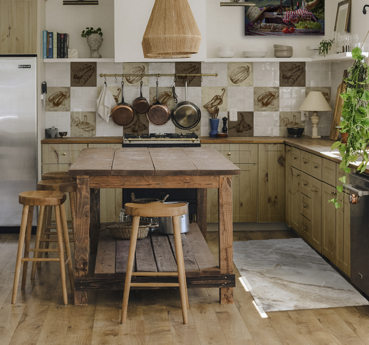 Sticker Meuble sticker en bois clair - TenStickers