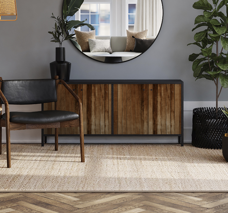 Adhésif meuble planches en bois - TenStickers