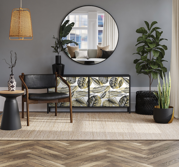 Adhésif meuble plantes tropicales élégantes - TenStickers