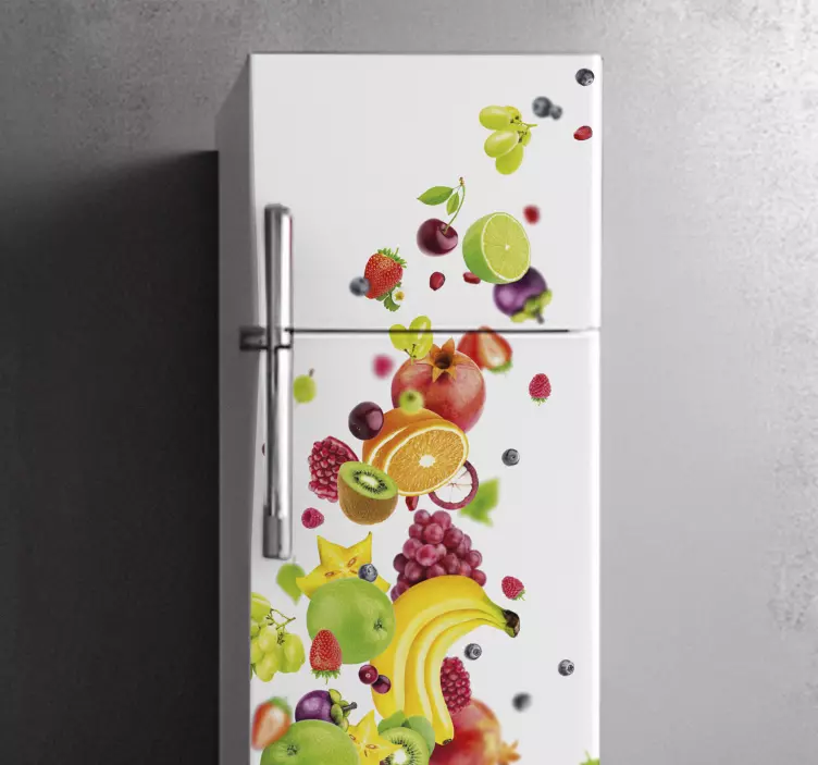 Sticker frigo vinyle fruits - TenStickers