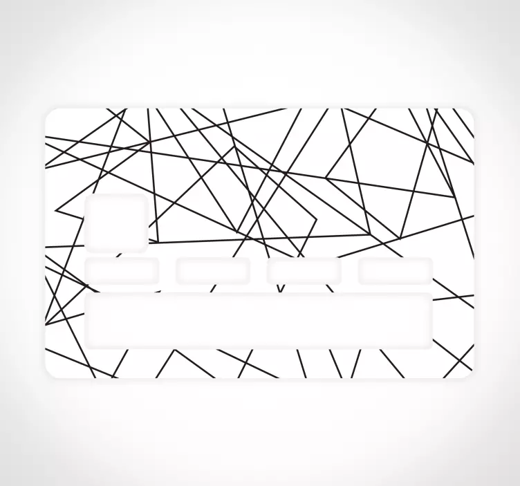 Sticker carte de crédit Lignes - TenStickers