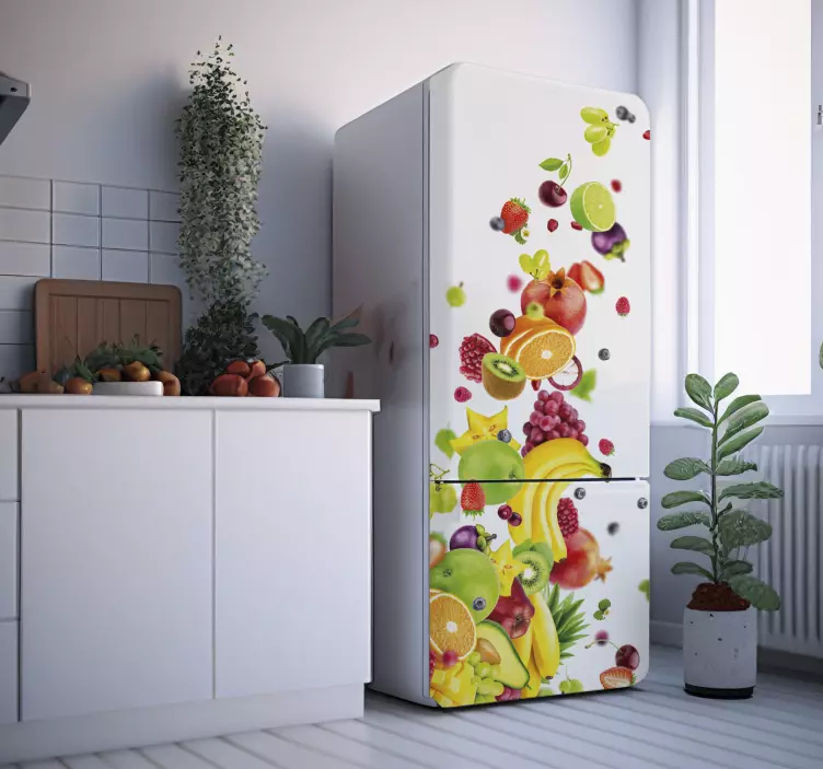 Sticker frigo vinyle fruits - TenStickers