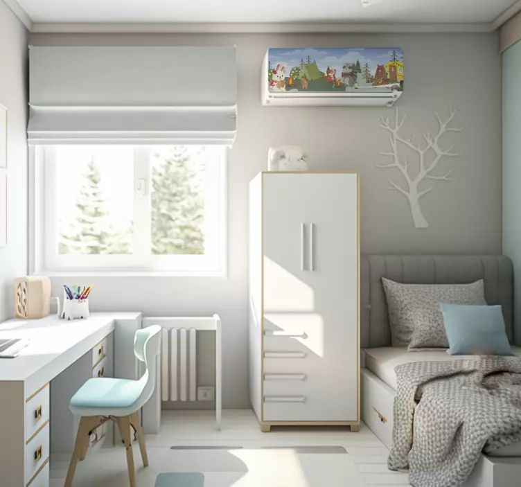 Sticker plus d'animal camp d'animaux - TenStickers