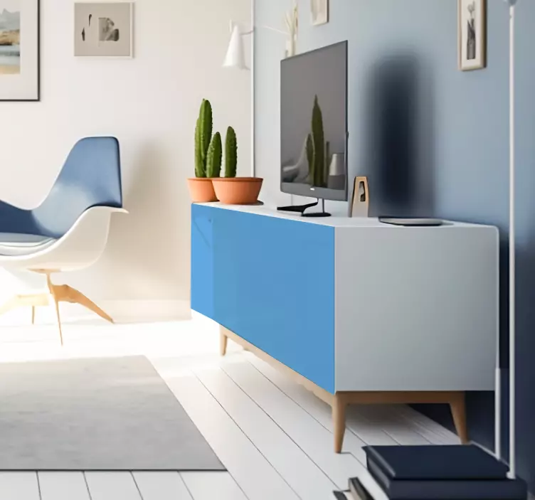 Adhésif meuble bleu Clair - TenStickers