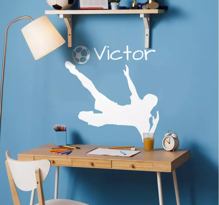 Sticker personnalisé footballeur - TenStickers