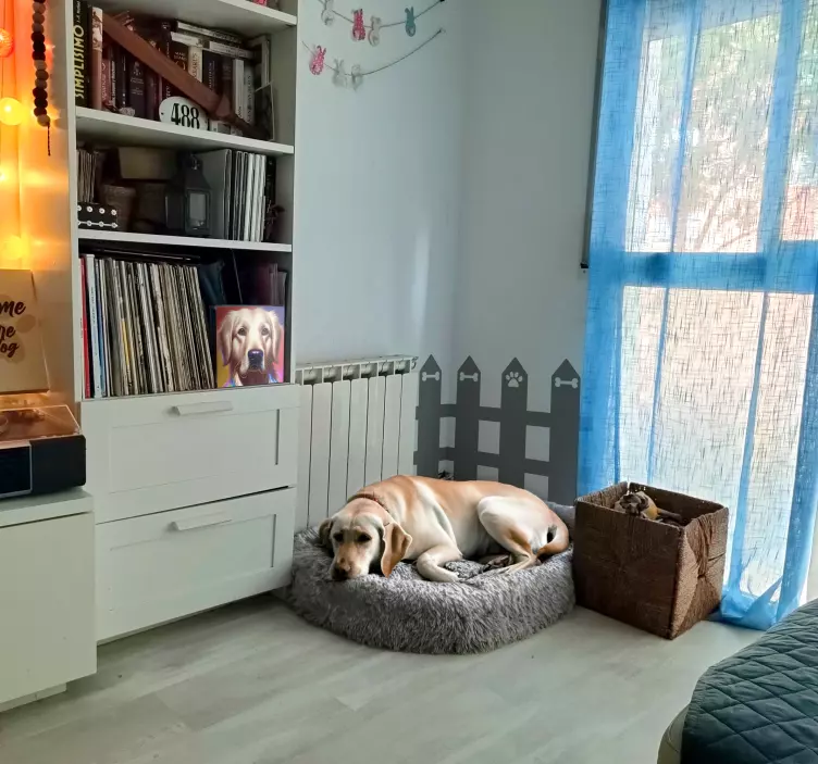 Autocollant animal de compagnie clôture de jardin - TenStickers