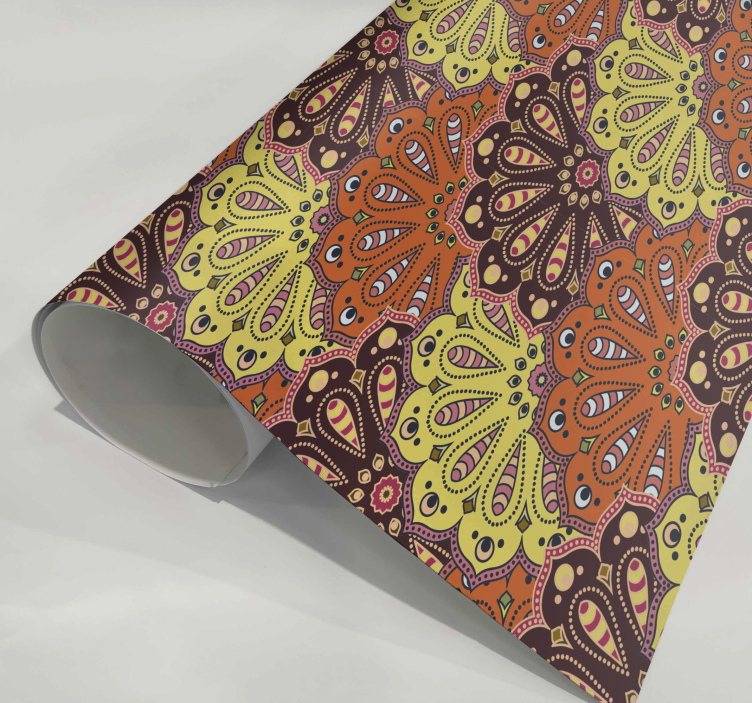 Sticker cuisine mandala abstraitUn mandala abstrait est une forme - TenStickers