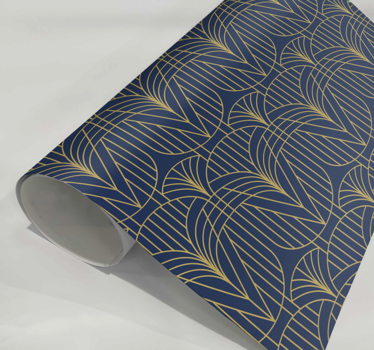 Sticker motif motif Art déco avec détails dorés - TenStickers