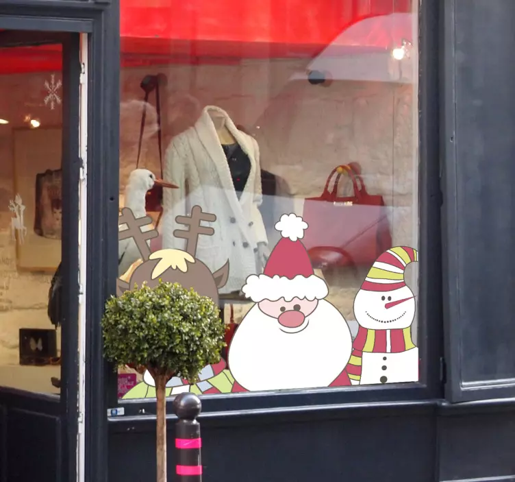 Sticker vitrine Noël - TenStickers