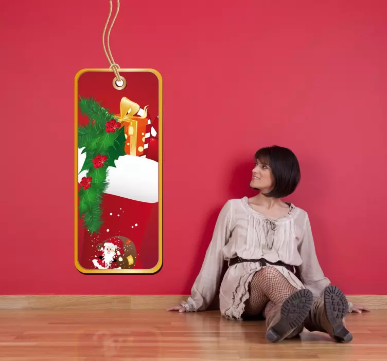 Sticker étiquette cadeaux de Noël - TenStickers