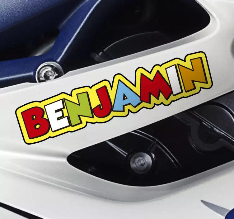 Sticker moto personnalisé Rossi - TenStickers