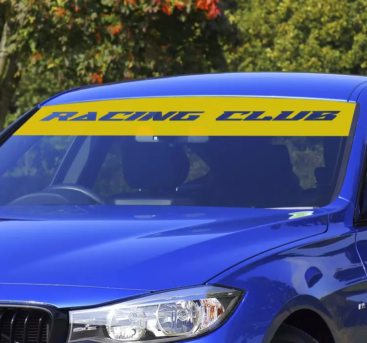 Autocollant voiture pare-soleil monochrome personnalisé - TenStickers