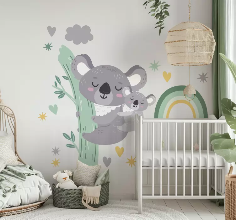 Sticker illustration joyeux koalas - TenStickers