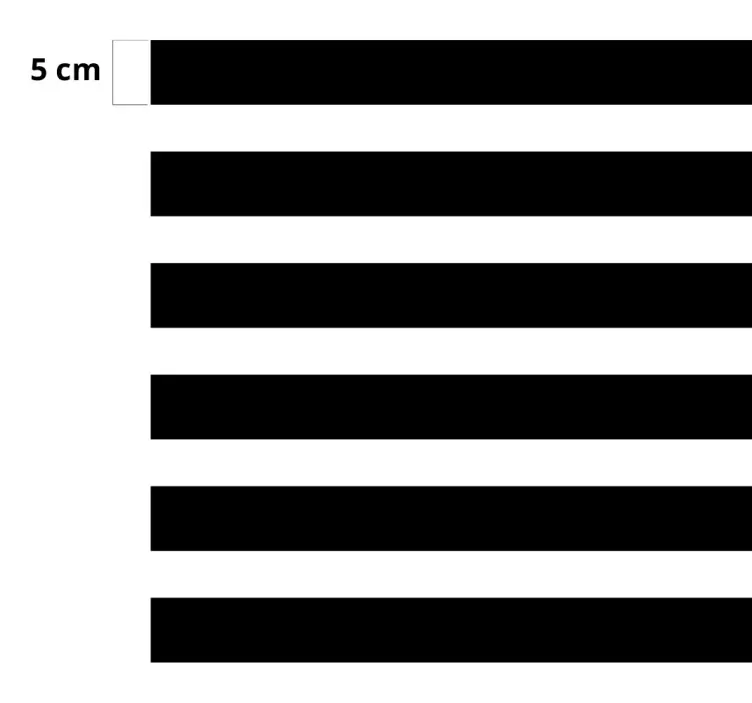 Sticker Meuble Lignes Horizontales - TenStickers