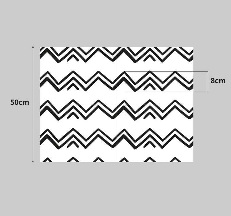 Adhésif meuble motif à chevrons - TenStickers