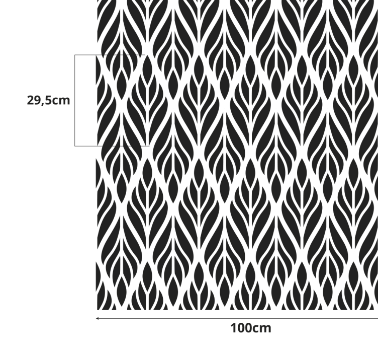 stickers fleurs simple géométrique - TenStickers