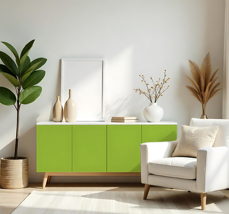 Sticker couleur uni vert clair mat - TenStickers