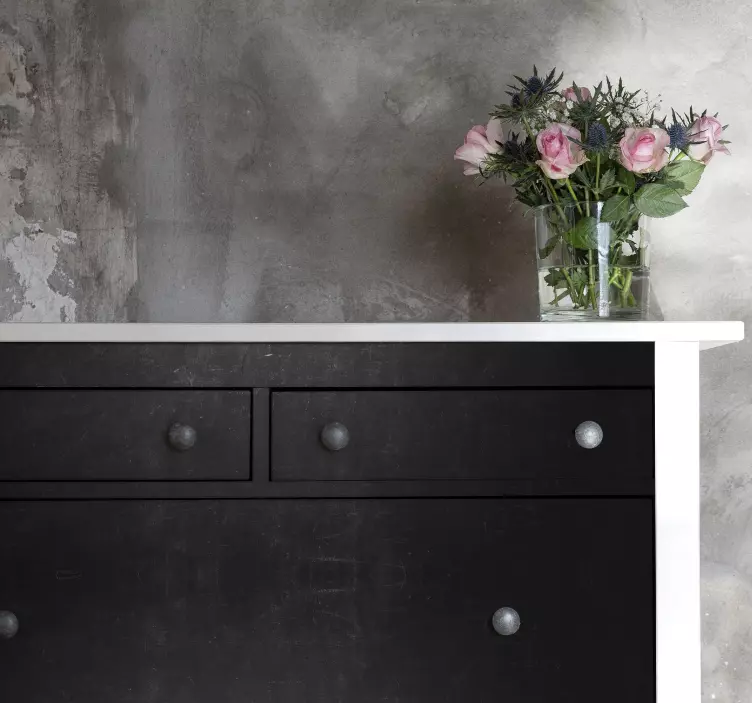 Adhésif meuble coffre noir Élégant - TenStickers