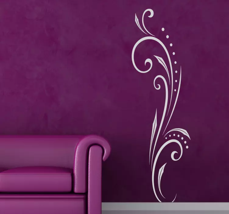 adhesif mural floral ambigu - TenStickers