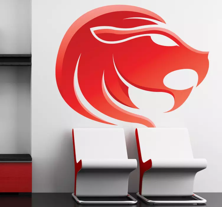 Adhésif mural signe lion - TenStickers