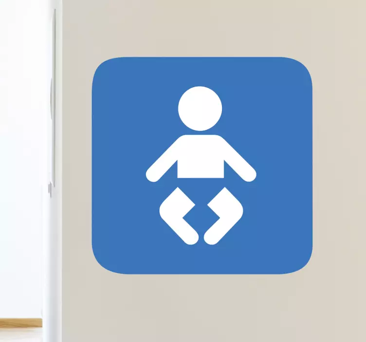 Adhésif signalisation coin bébés - TenStickers