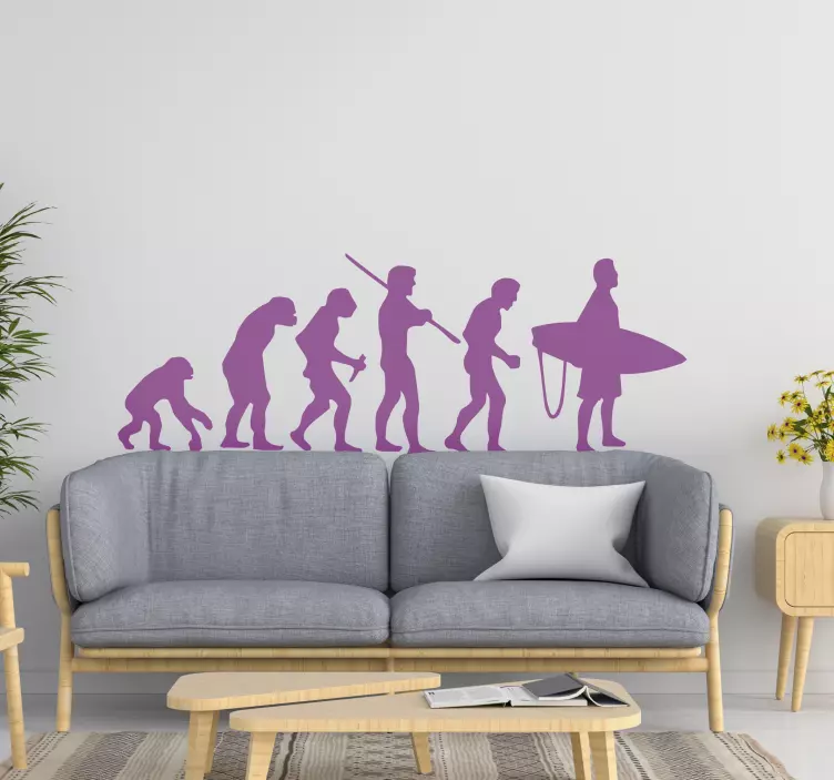adhesif deco surfeur évolution - TenStickers