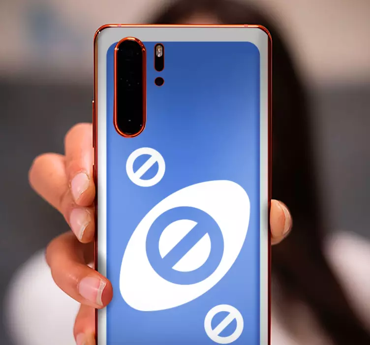 Arrêt de carte uno avec stickers huawei de couleur bleue - TenStickers