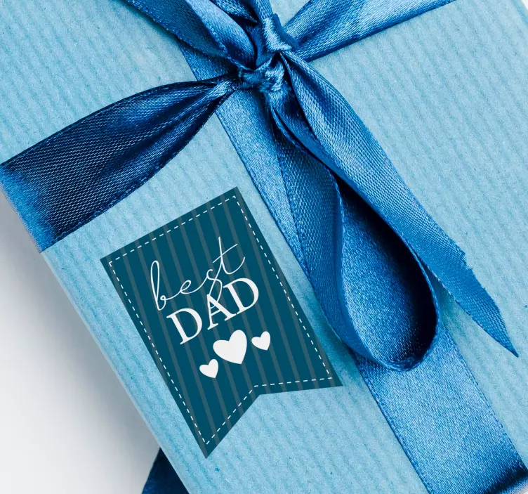 Sticker autres évènements Meilleure étiquette de papa - TenStickers