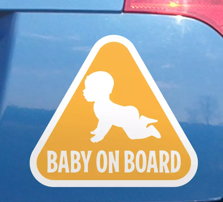 Autocollant bébé à bord signal de sécurité - TenStickers