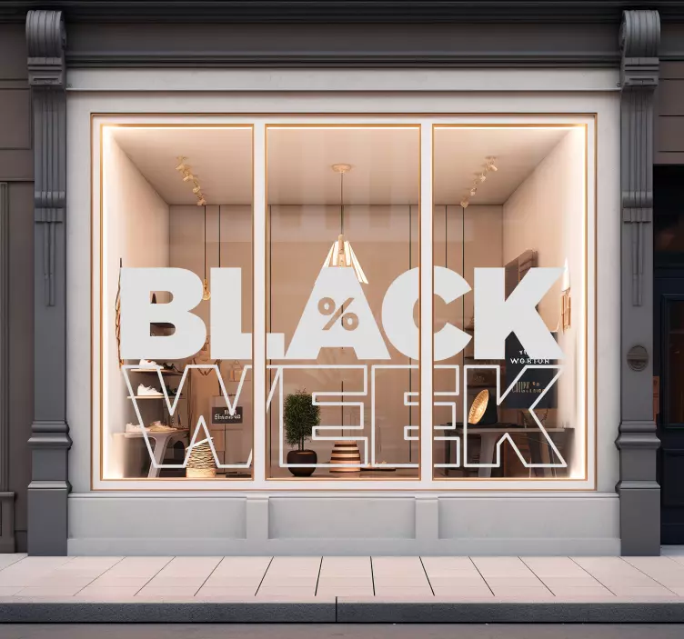 Sticker black friday promotion de la semaine - TenStickers