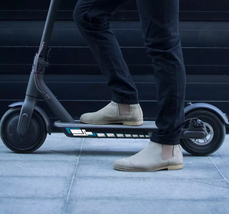 Sticker carré patinette carrée - TenStickers