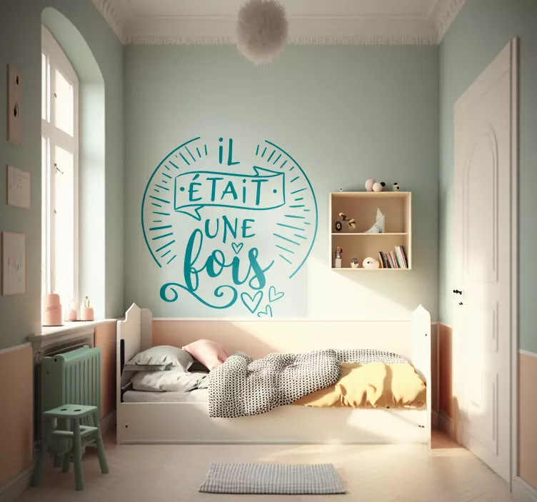 Sticker conte enfant il était une fois - TenStickers