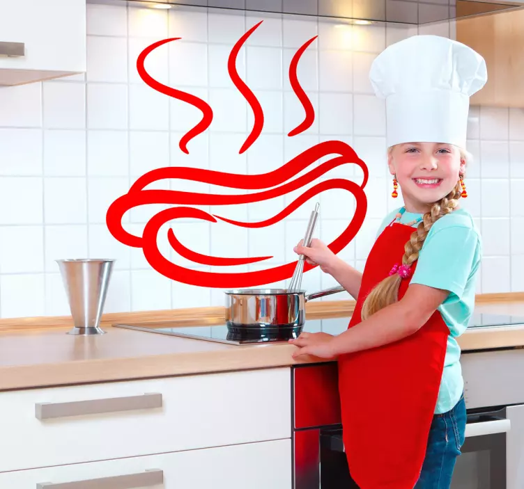 Autocollant cuisine hot dog - TenStickers