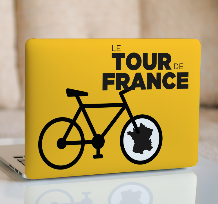 Sticker cycliste icône tour - TenStickers