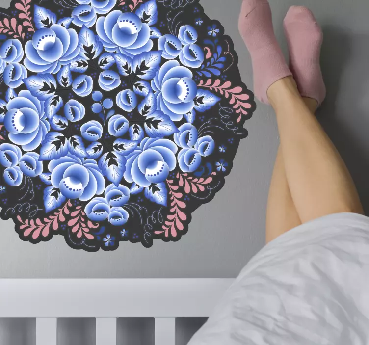 Decor Adhesif Fleurs folk - TenStickers