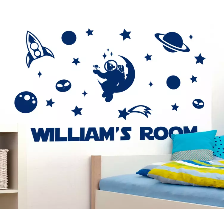 Sticker mural chambre personnalisable - TenStickers