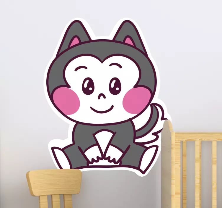 Sticker enfant adorable figurine animale - TenStickers
