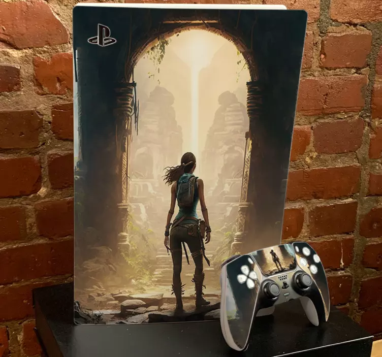 Autocollant de jeux vidéo explorateur de tombes - TenStickers