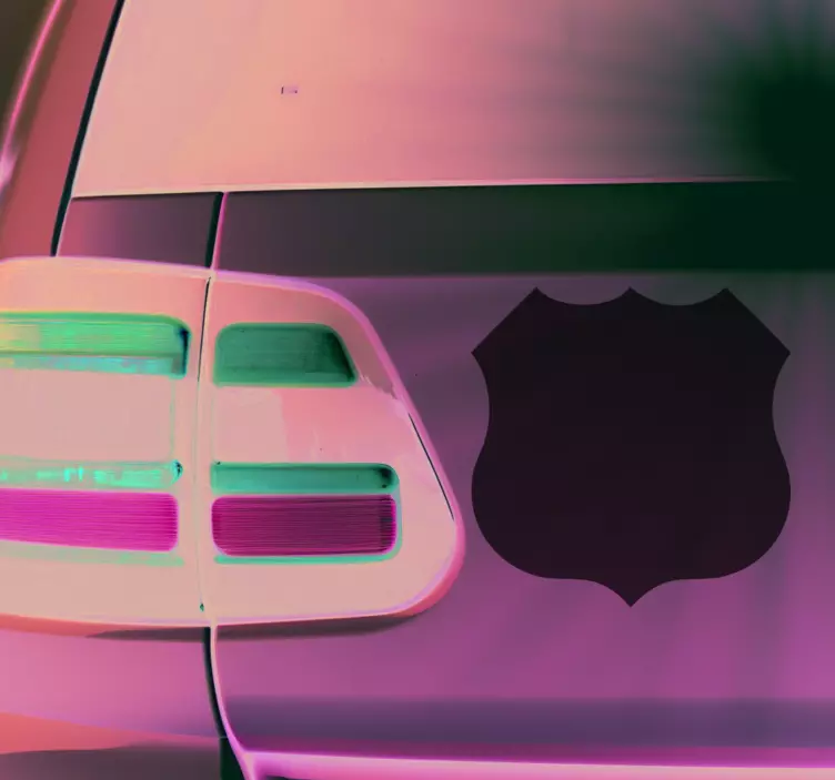 Sticker voiture classique rétro vintage - TenStickers