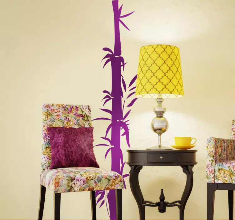 Autocollant mural branche de bambou - TenStickers
